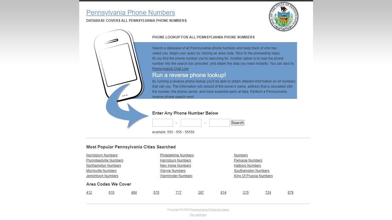 Pennsylvania Phone Numbers - Reverse Phone Lookup