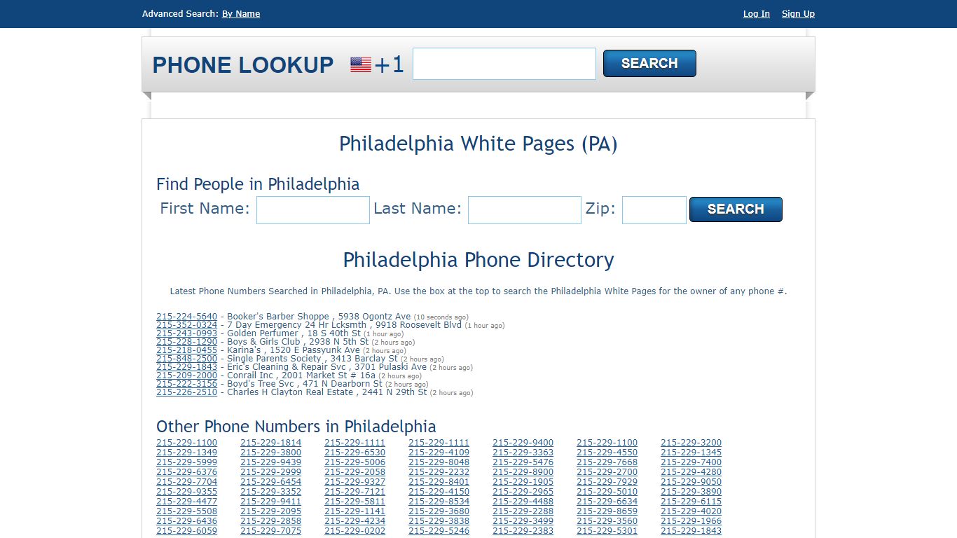 Philadelphia White Pages - Philadelphia Phone Directory Lookup